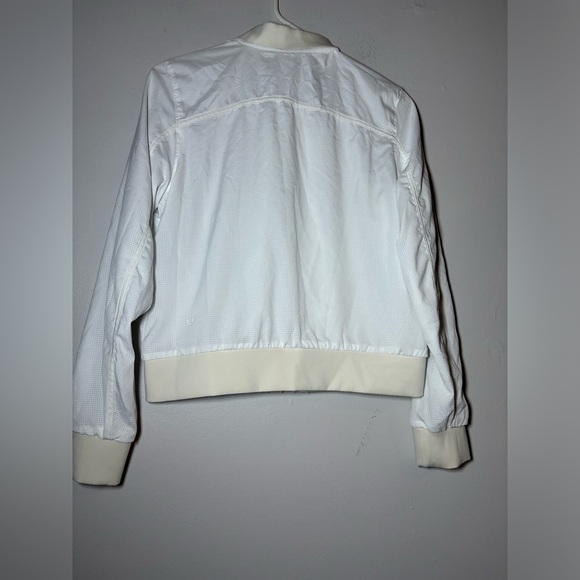 Lululemon Bomb Around Jacket Reversible White Eternal Wave White Size 6 - Picture 7 of 9